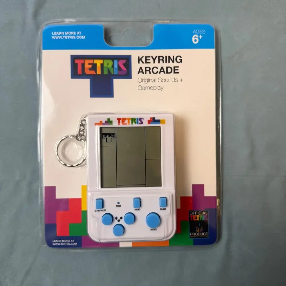 Tetris Keyring Arcade Game NEW‎ Sealed Mini Handheld Official Retro Toy